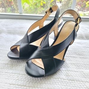 Liz Claiborne refined comfort slingback strappy pumps heels 8.5